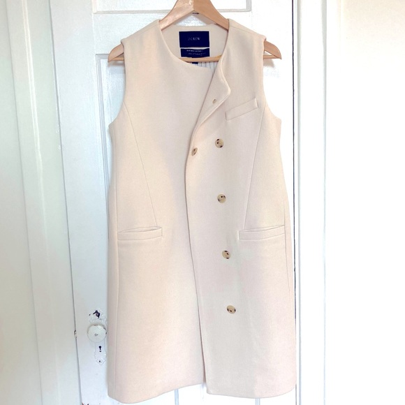 J. Crew Classic Italian Wool Sleeveless Belted Jacket / Brand new (with tags) - Picture 2 of 16